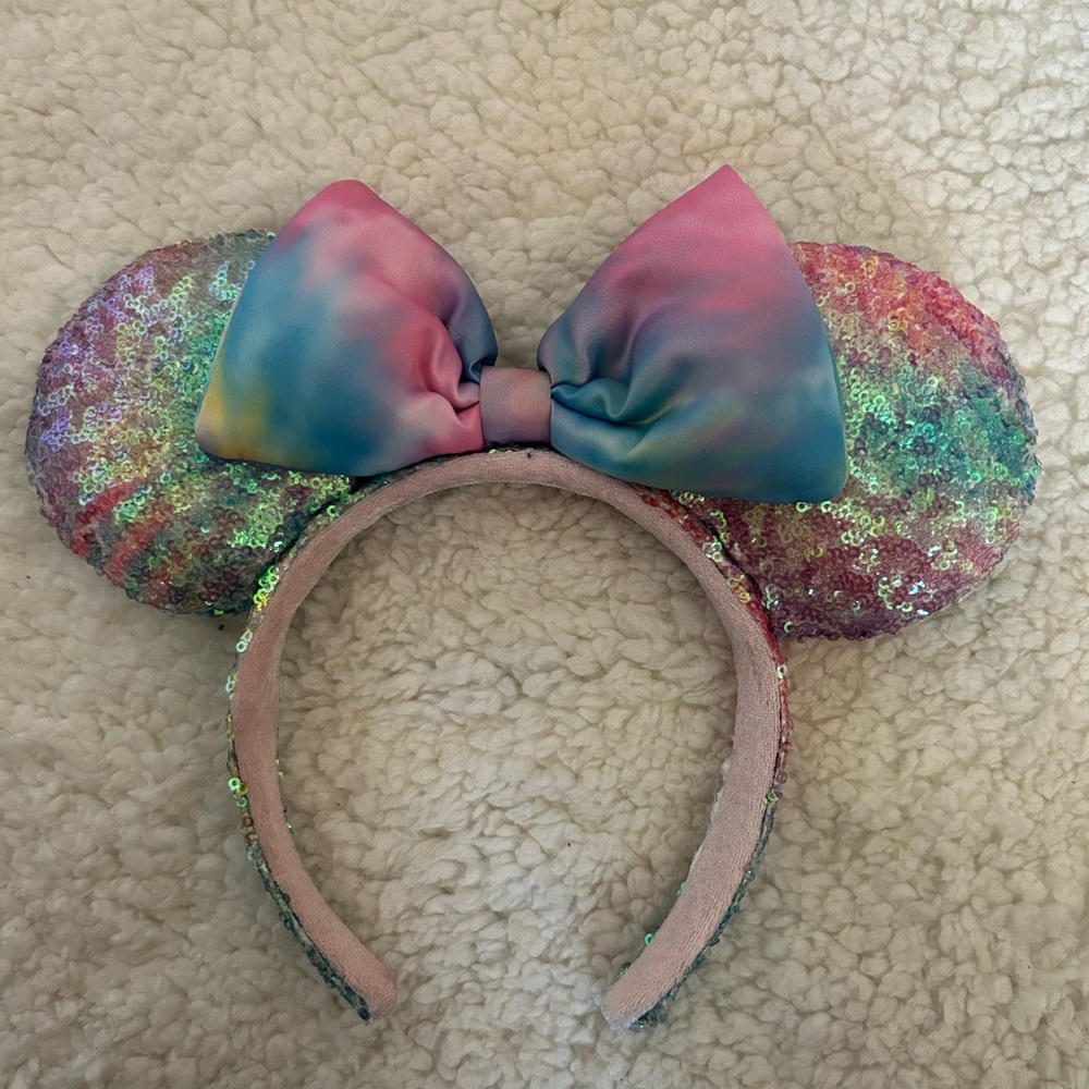 Disney Ears Sequin Minnie Mouse Headband Pastel